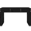 Outlet FinePRICE Puutarhapenkki musta 80x38x45 cm, mänty