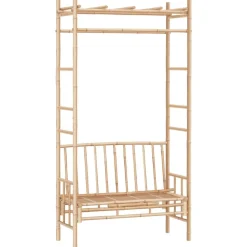 Best FinePRICE Puutarhapenkki pergolalla 116 cm bambu