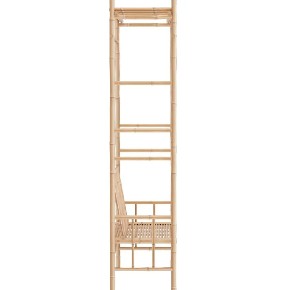 Best FinePRICE Puutarhapenkki pergolalla 116 cm bambu