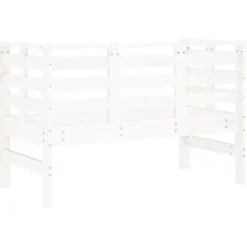Sale FinePRICE Puutarhapenkki valkoinen 111,5x53x71 cm, mänty
