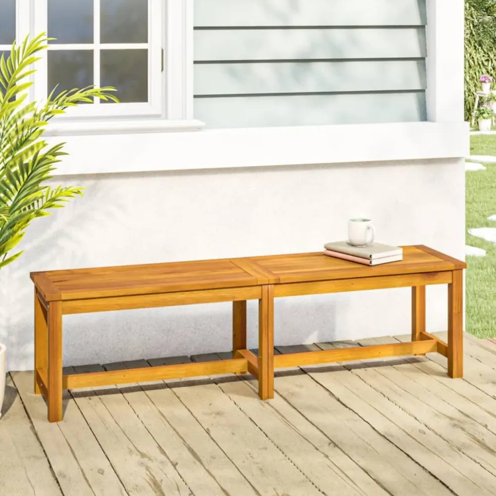 Outlet FinePRICE Puutarhapenkki 150x35x45 cm, akasiapuu