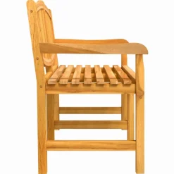 Best FinePRICE Puutarhapenkki 149,5x60x90 cm, tiikki