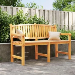 Best FinePRICE Puutarhapenkki 149,5x60x90 cm, tiikki