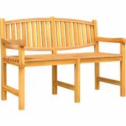 Best FinePRICE Puutarhapenkki 149,5x60x90 cm, tiikki
