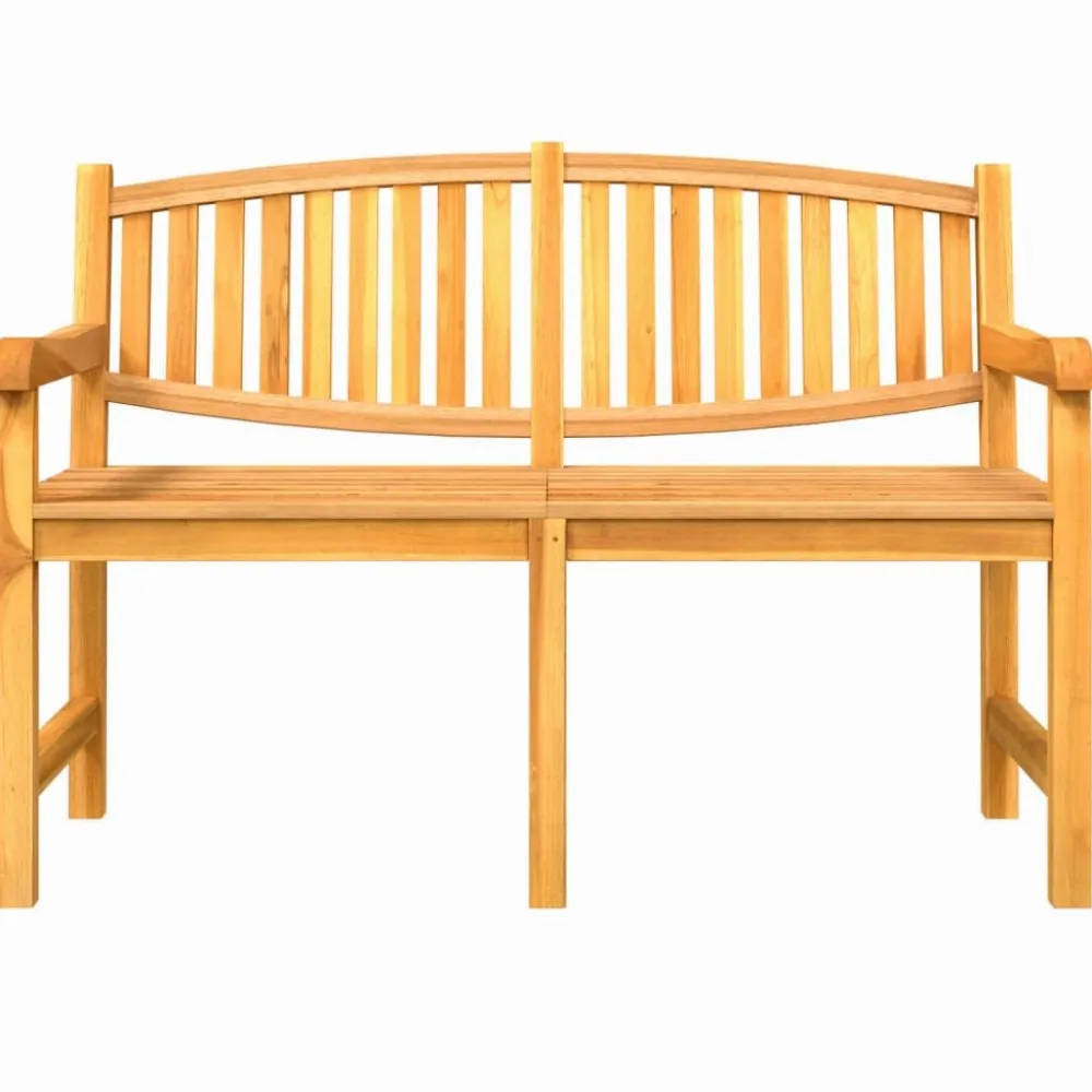 Best FinePRICE Puutarhapenkki 149,5x60x90 cm, tiikki