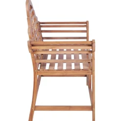 FinePRICE Puutarhapenkki 127x58,5x92,5 cm, tiikki