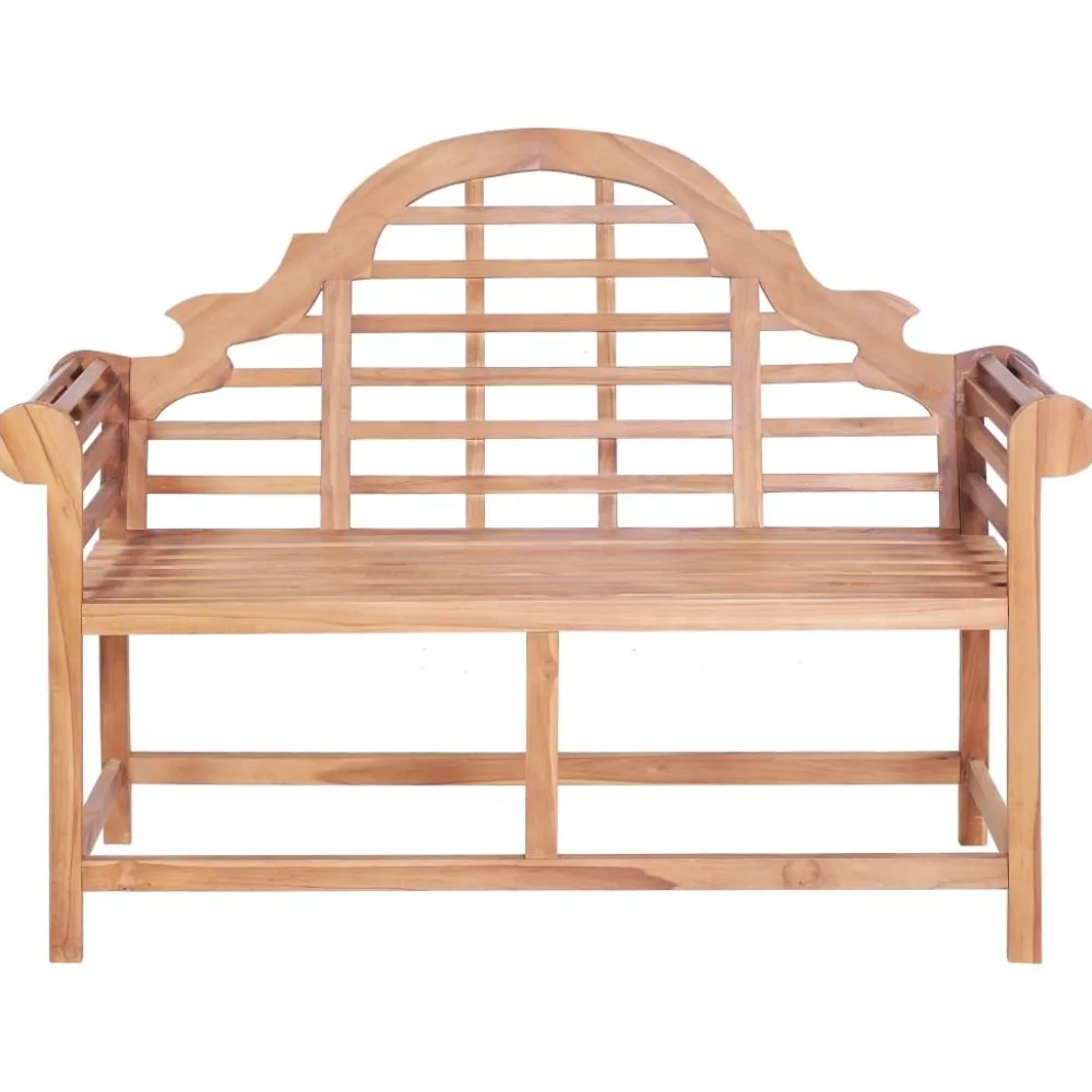 FinePRICE Puutarhapenkki 127x58,5x92,5 cm, tiikki