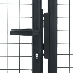 Best FinePRICE Puutarhaportti galvanoitu teräs 400x150cm harmaa