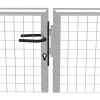 Discount FinePRICE Puutarhaportti galvanoitu teräs 415x150cm hopea