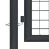 Outlet FinePRICE Puutarhaportti galvanoitu teräsverkko 100x175cm harmaa