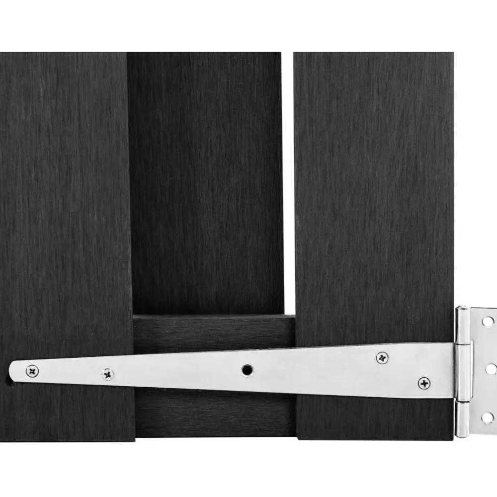 Discount FinePRICE Puutarhaportti puukomposiitti 100x150cm harmaa
