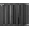 Clearance FinePRICE Puutarhaportti puukomposiitti 100x80cm harmaa
