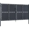 Outlet FinePRICE Puutarhaportti teräs 300x150cm umpinainen antrasiitti
