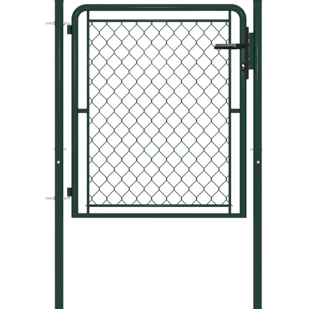 Online FinePRICE Puutarhaportti teräs 100x75cm vihreä