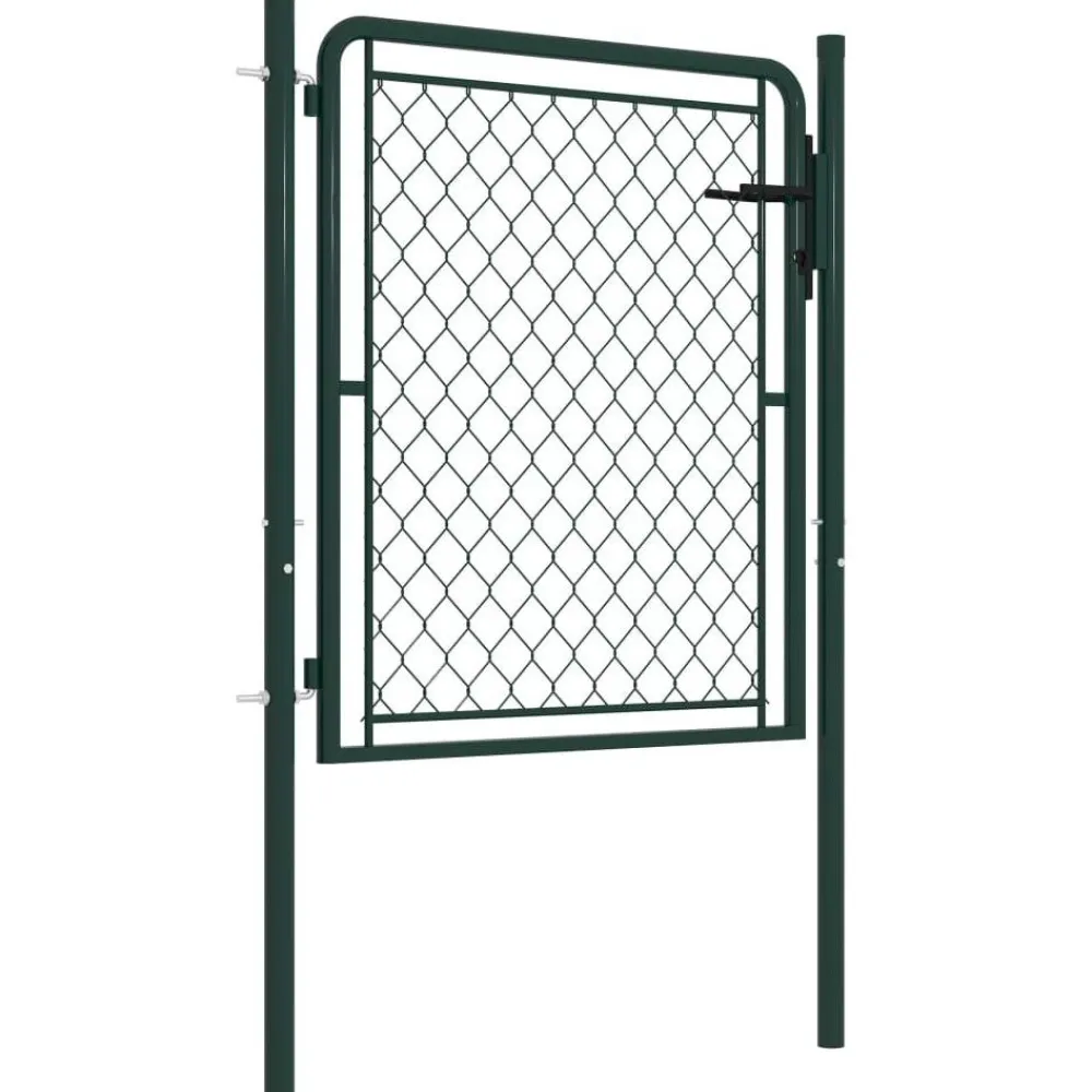 Online FinePRICE Puutarhaportti teräs 100x75cm vihreä