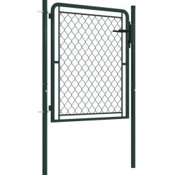 New FinePRICE Puutarhaportti teräs 100x100cm vihreä