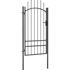 Best FinePRICE Puutarhaportti teräs 1x2.5m musta