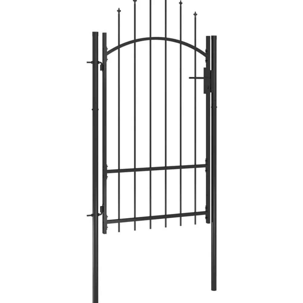 Outlet FinePRICE Puutarhaportti teräs 1x2.2m musta
