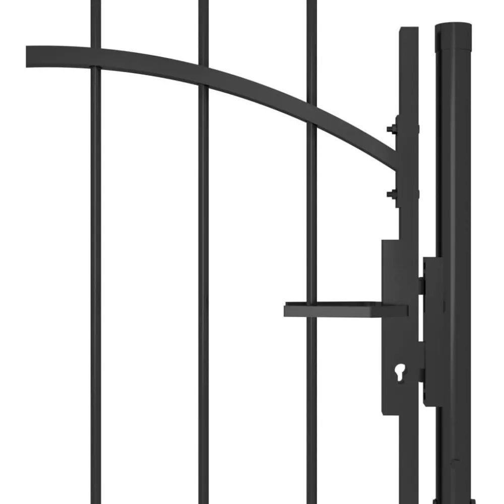 Outlet FinePRICE Puutarhaportti teräs 1x2.2m musta