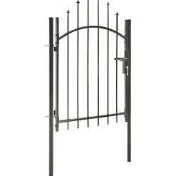 Discount FinePRICE Puutarhaportti teräs 1x1.75m musta