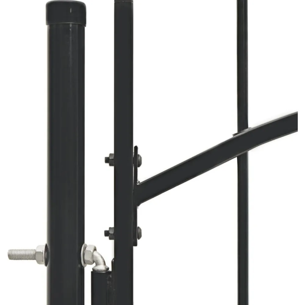 Discount FinePRICE Puutarhaportti teräs 1x1.5m musta