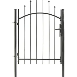 Discount FinePRICE Puutarhaportti teräs 1x1.5m musta