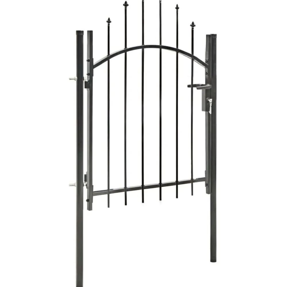 Discount FinePRICE Puutarhaportti teräs 1x1.5m musta