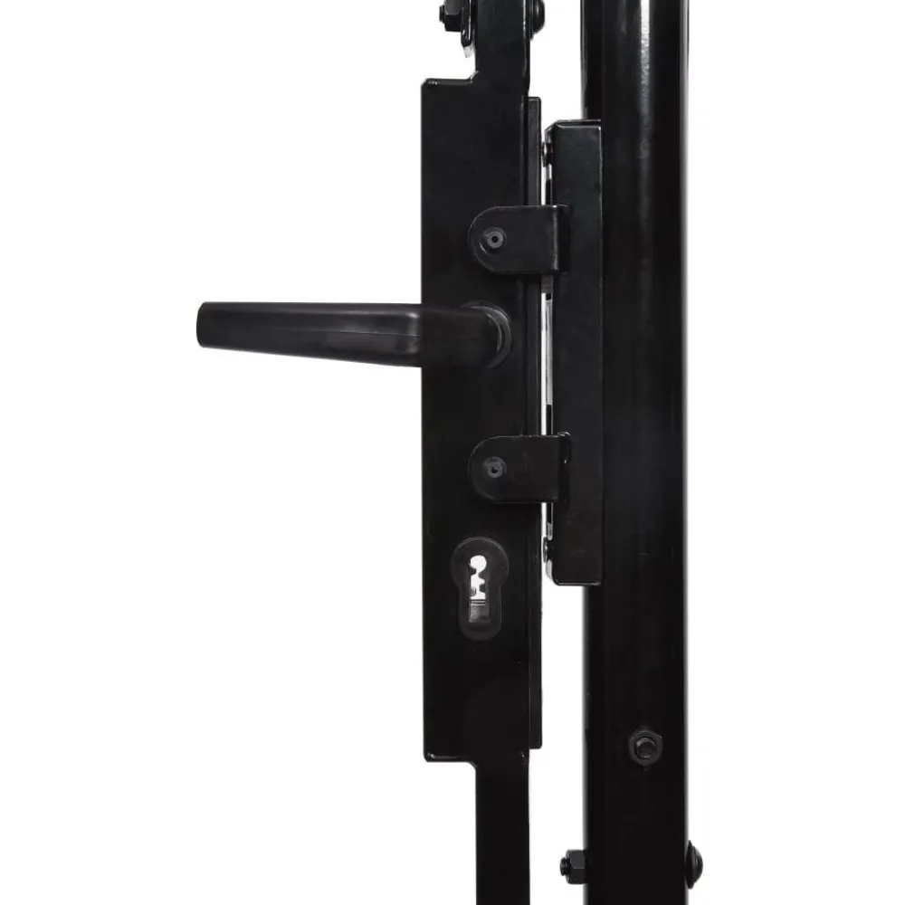 Outlet FinePRICE Puutarhaportti teräs 2x4m musta