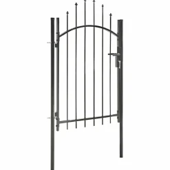 Discount FinePRICE Puutarhaportti teräs 1x2m musta