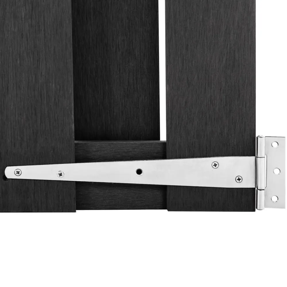 Hot FinePRICE Puutarhaportti WPC 100x112 cm harmaa