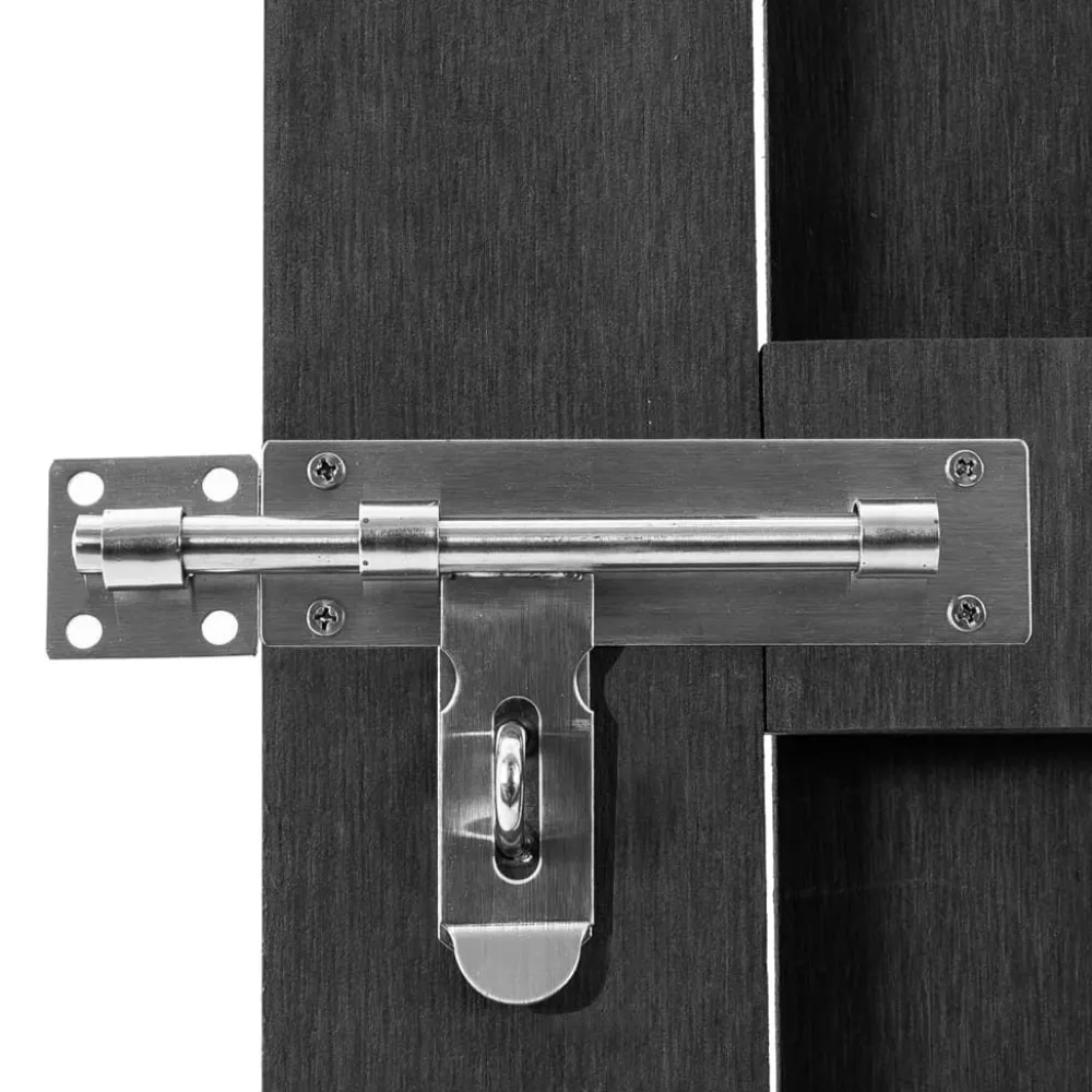 Hot FinePRICE Puutarhaportti WPC 100x112 cm harmaa