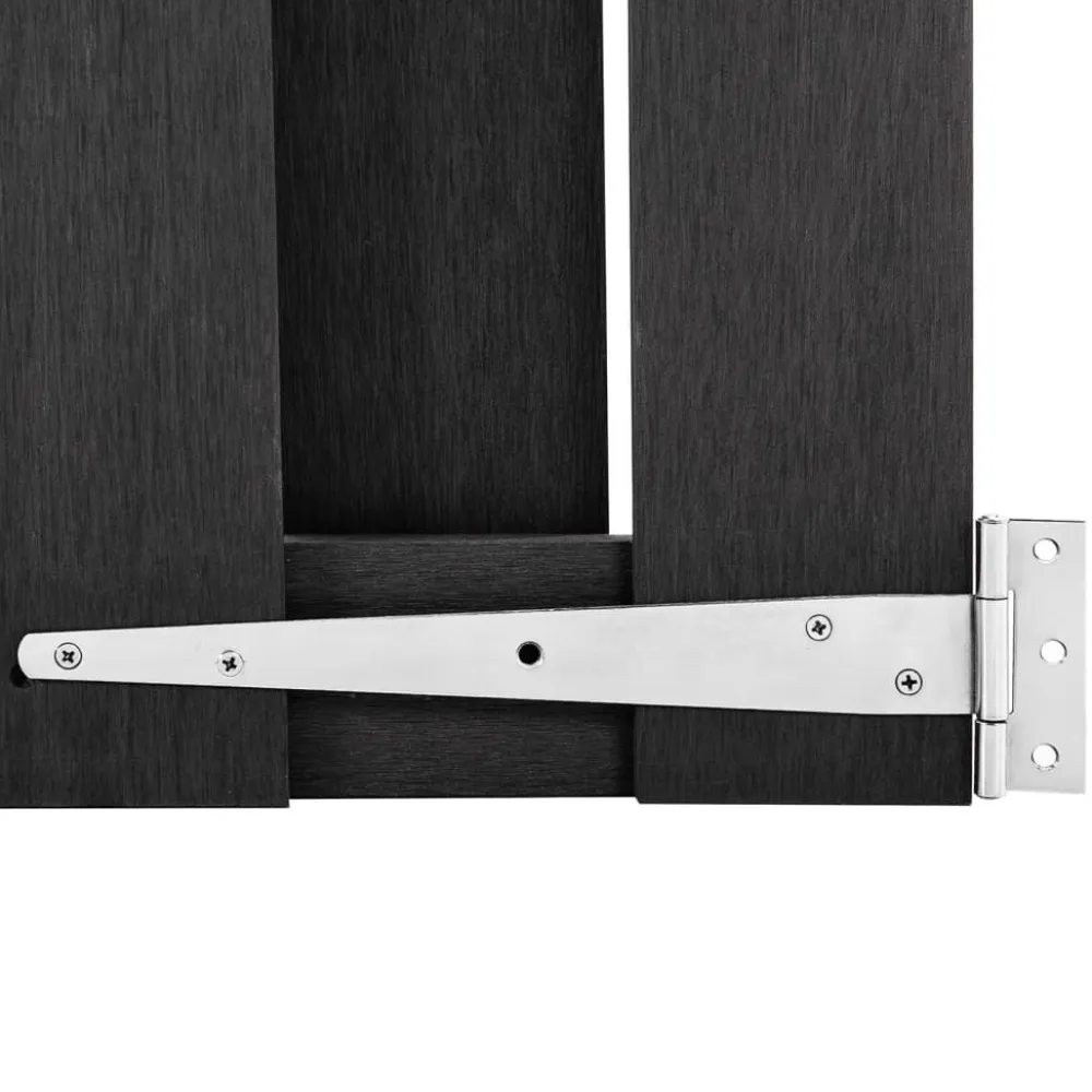 Hot FinePRICE Puutarhaportti WPC 100x112 cm harmaa