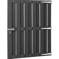 Hot FinePRICE Puutarhaportti WPC 100x112 cm harmaa