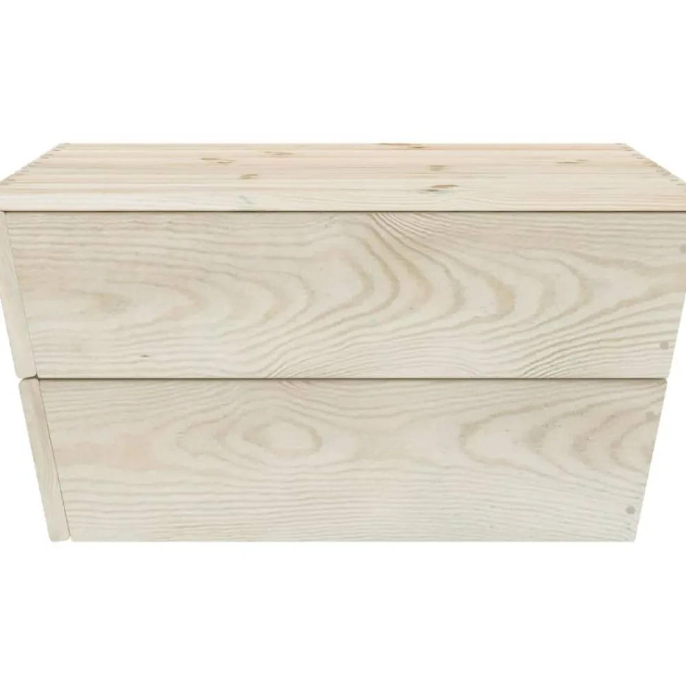 Online FinePRICE Puutarhapöydät 2 kpl 60x60x30 cm kyllästetty kuusi