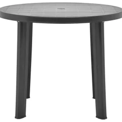 Sale FinePRICE Puutarhapöytä antrasiitti 89 cm muovi