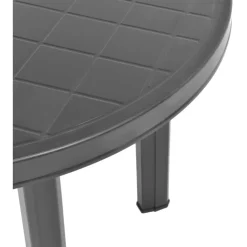 Sale FinePRICE Puutarhapöytä antrasiitti 89 cm muovi