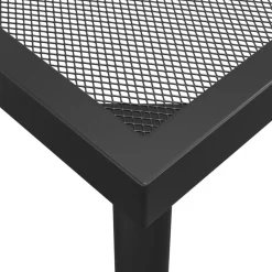 Discount FinePRICE Puutarhapöytä antrasiitti 50x50x72 cm teräsverkko