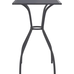 Discount FinePRICE Puutarhapöytä antrasiitti 50x50x72 cm teräsverkko