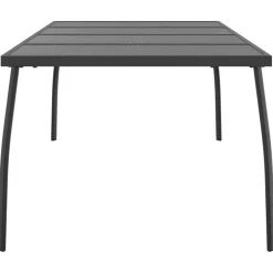 Discount FinePRICE Puutarhapöytä antrasiitti 50x50x72 cm teräsverkko