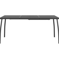 Discount FinePRICE Puutarhapöytä antrasiitti 50x50x72 cm teräsverkko