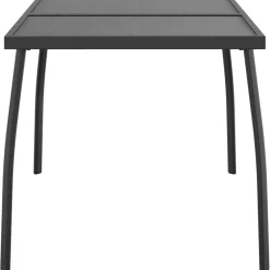 Discount FinePRICE Puutarhapöytä antrasiitti 50x50x72 cm teräsverkko