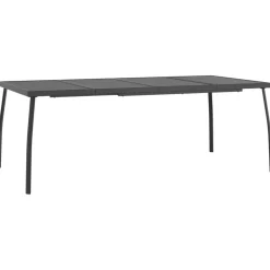 Discount FinePRICE Puutarhapöytä antrasiitti 50x50x72 cm teräsverkko