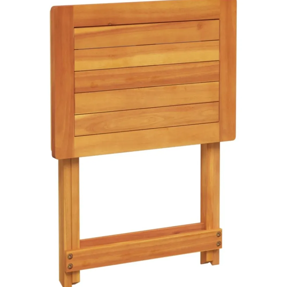 Best FinePRICE puutarhapöytä Kokoontaittuva 50x36x60 cm täysi akasiapuu (64895)