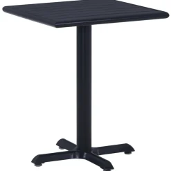 Clearance FinePRICE Puutarhapöytä musta 60x60x75 cm (49469)