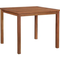 New FinePRICE Puutarhapöytä 85x85x74 cm akaasiapuu
