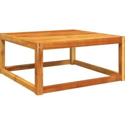 Clearance FinePRICE Puutarhapöytä 65x65x29 cm täysi akaasiapuu (08157)
