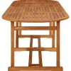 Outlet FinePRICE Puutarharuokapöytä 280x90x75 cm täysi akaasiapuu (15950)