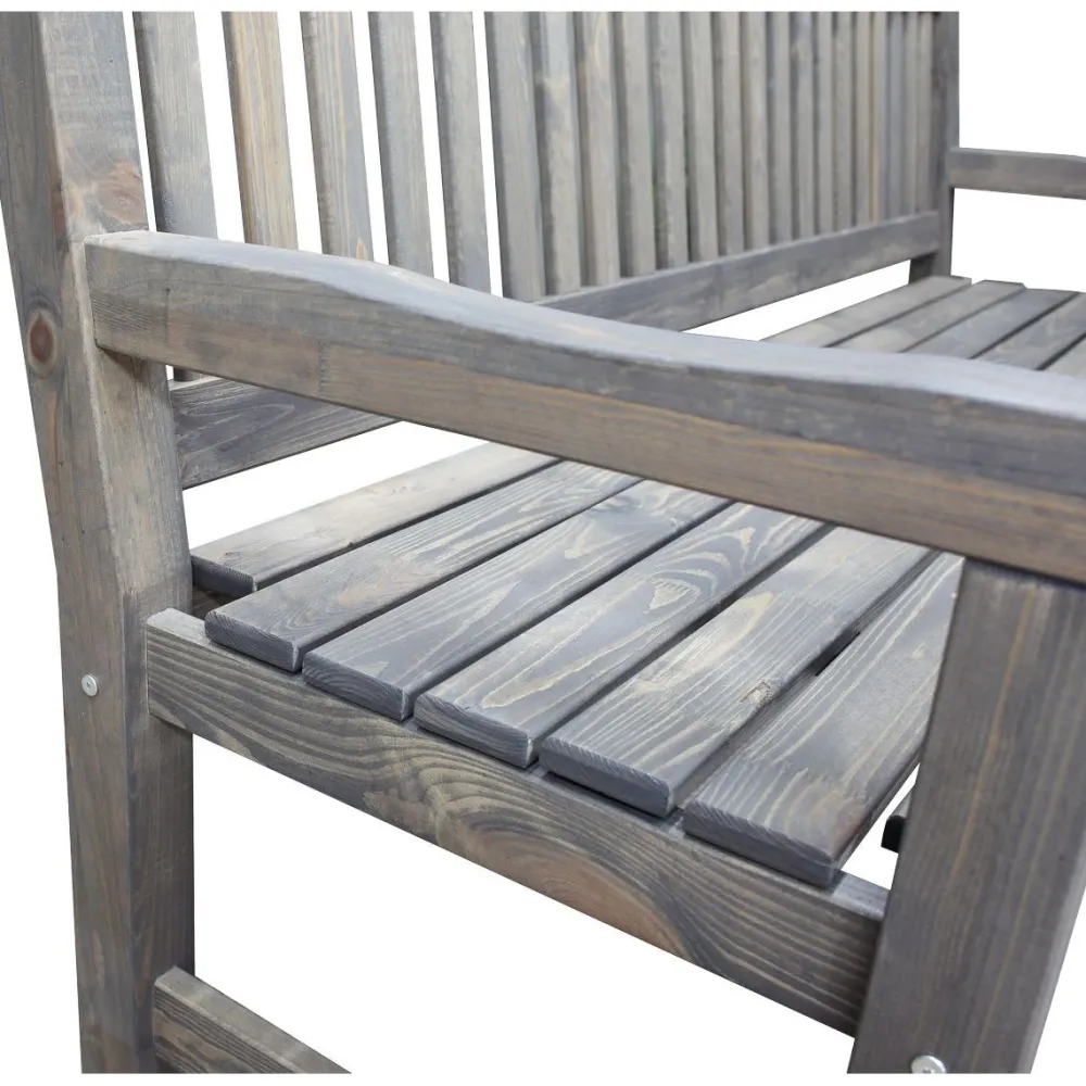 Outlet Baltic Garden Puutarhasohva Brooklyn 190cm mustaa