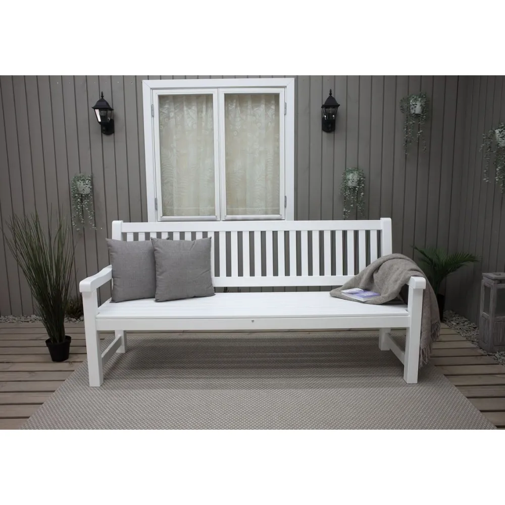 Outlet Baltic Garden Puutarhasohva Brooklyn 190cm mustaa