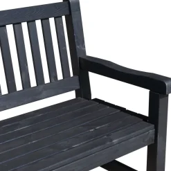 Outlet Baltic Garden Puutarhasohva Brooklyn 190cm mustaa